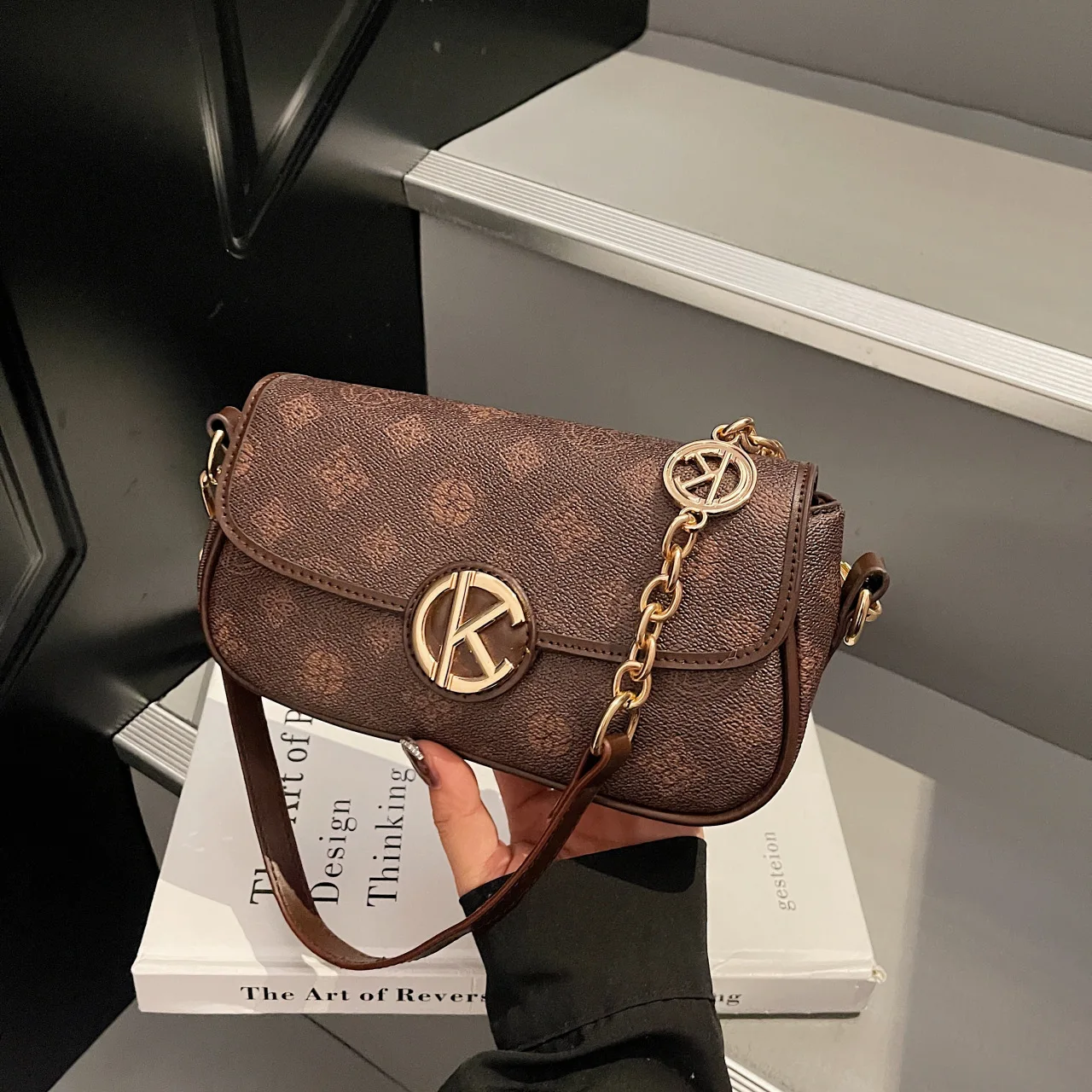 

Small Square Bag Women's Messenger Bag 2025 Summer New High-end Single Shoulder Women's Armpit Bag Fashion Bag