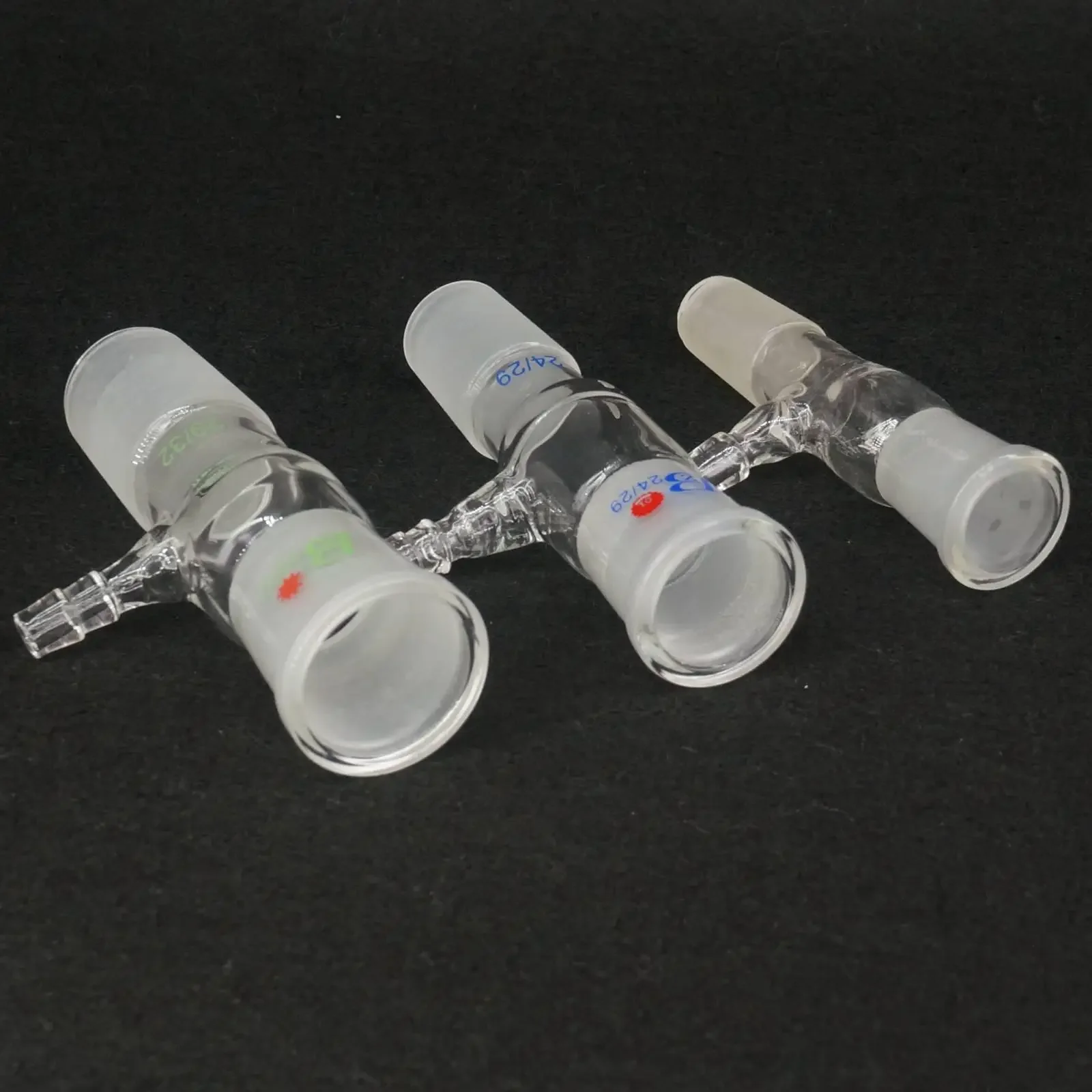 Afbeelding 4: 14/23 19/26 24/29 29/32 Grondgewricht Vrouw naar Man Borosilicaatglas Transfer Gas Adapter Lab
