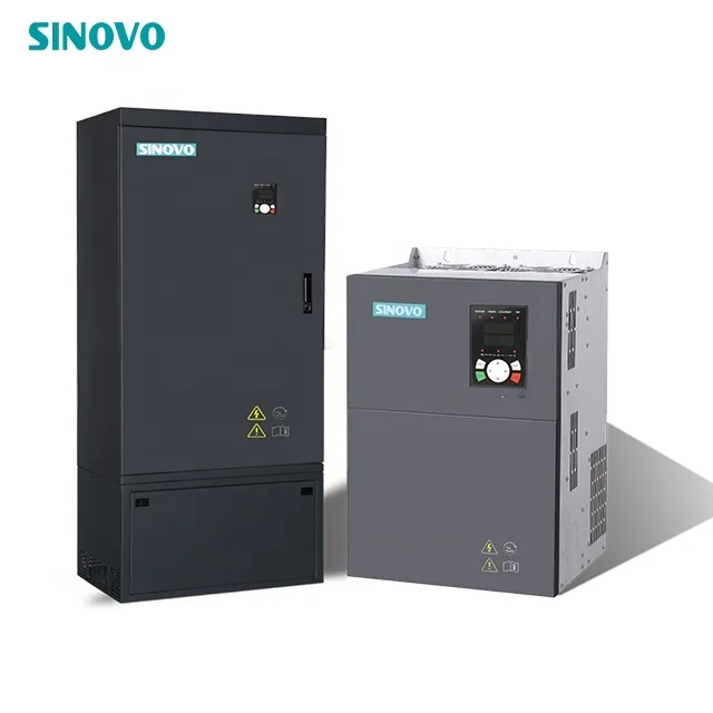 SINOVO Frequency Converter DC to AC Three Phase 380V 30kw 50hz to 60hz Black DC/AC Inverters 18 Months CE ISO9001 Internal RS485