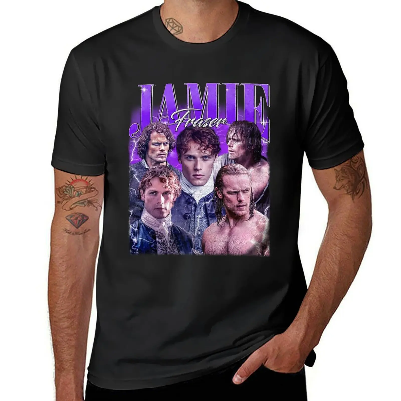 Limited Jamie Fraser Outlander Vintage T-Shirt, Gift For Women and Man Unisex T-Shirt summer top fruit of the loom mens t shirts