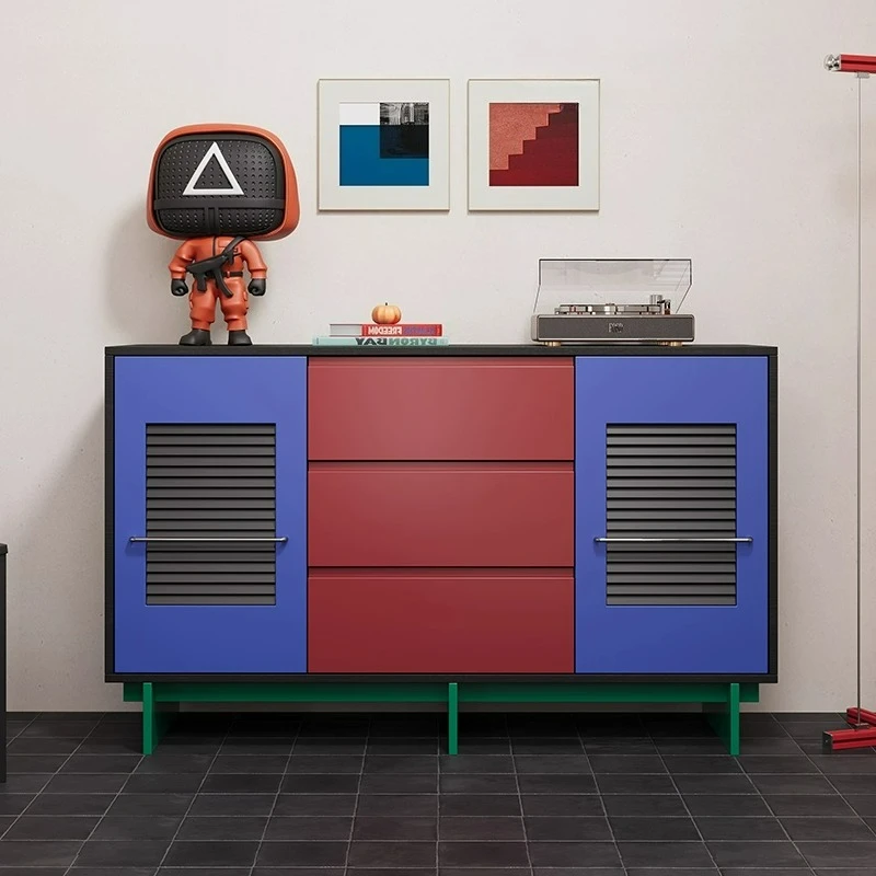 

Medieval retro dining side cabinet against the wall Home kitchen Dining room Multifunctional tea cabinet