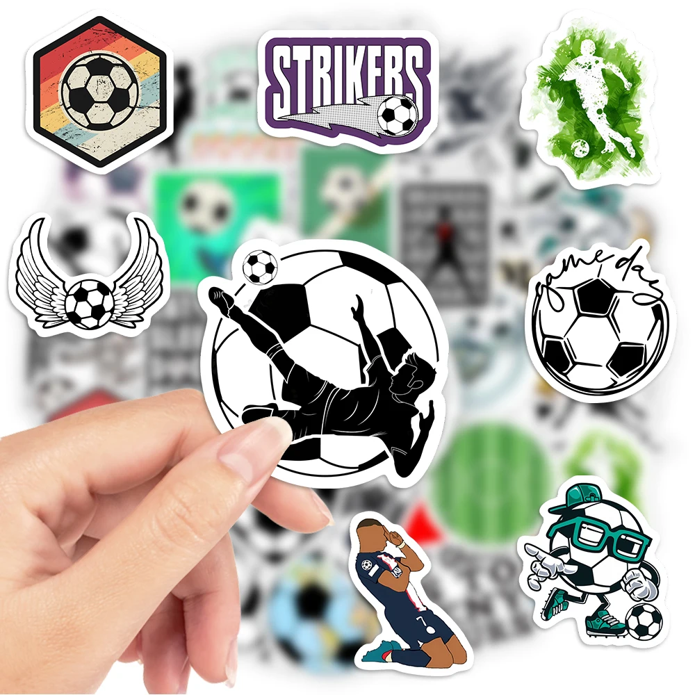 Soccer Football  Stickers Sports Physical Activity DIY Gift Decal for Phones Laptops Bottles Decor Graffiti Waterproof Stickers