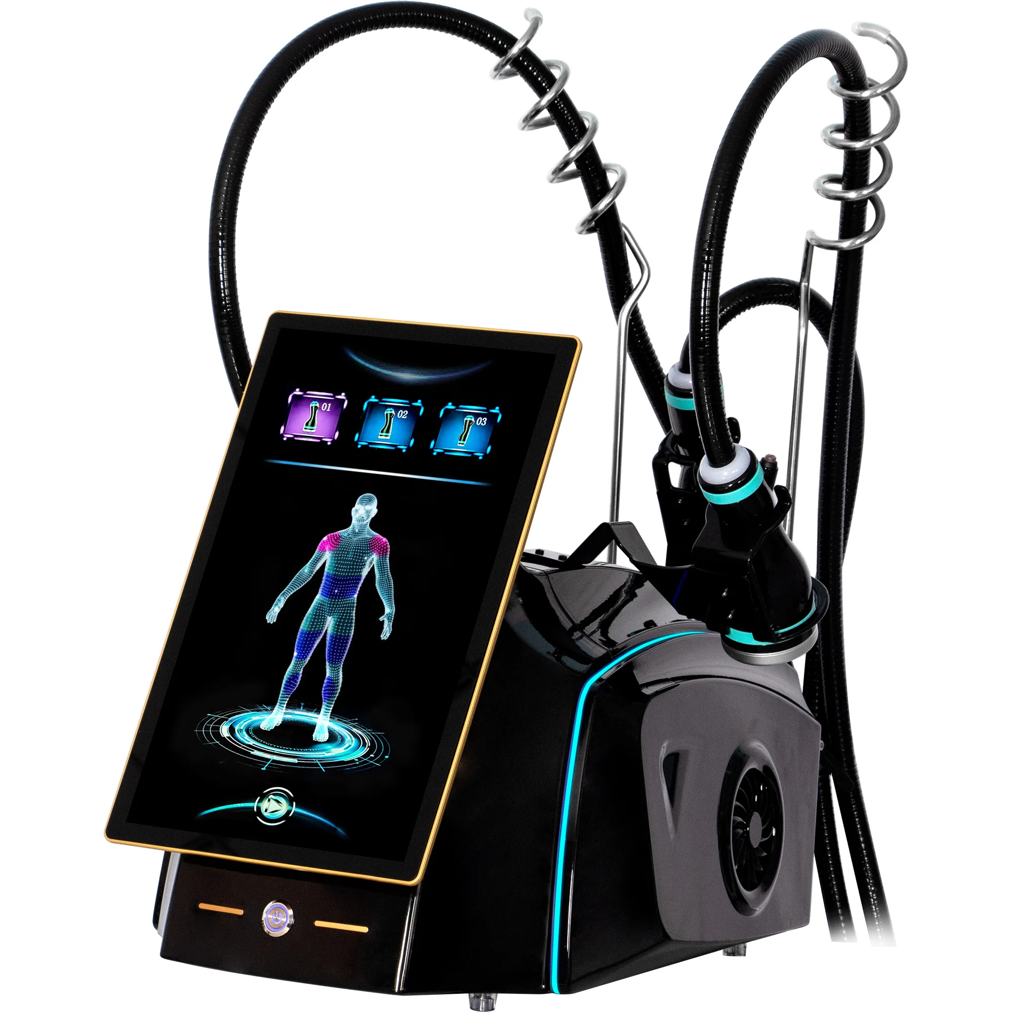 A 3-in-1 Shaping And Cooling Microwave Skin Tightening Device For Face, Arms, And Abdomen; A Beauty Instrument.
