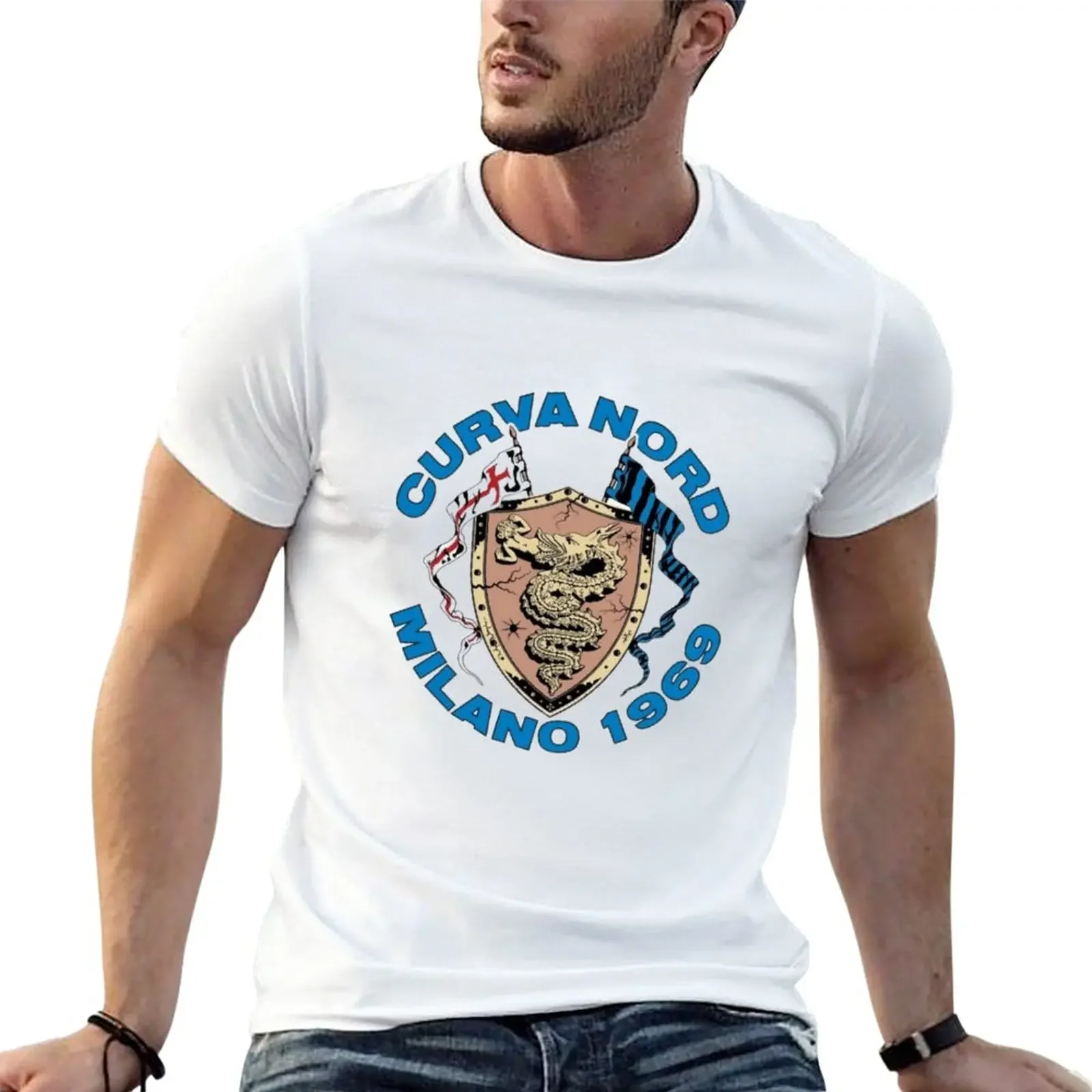 

New Curva nord milano 1969 T-Shirt for a boy anime stuff man t shirt kawaii clothes tshirts for men