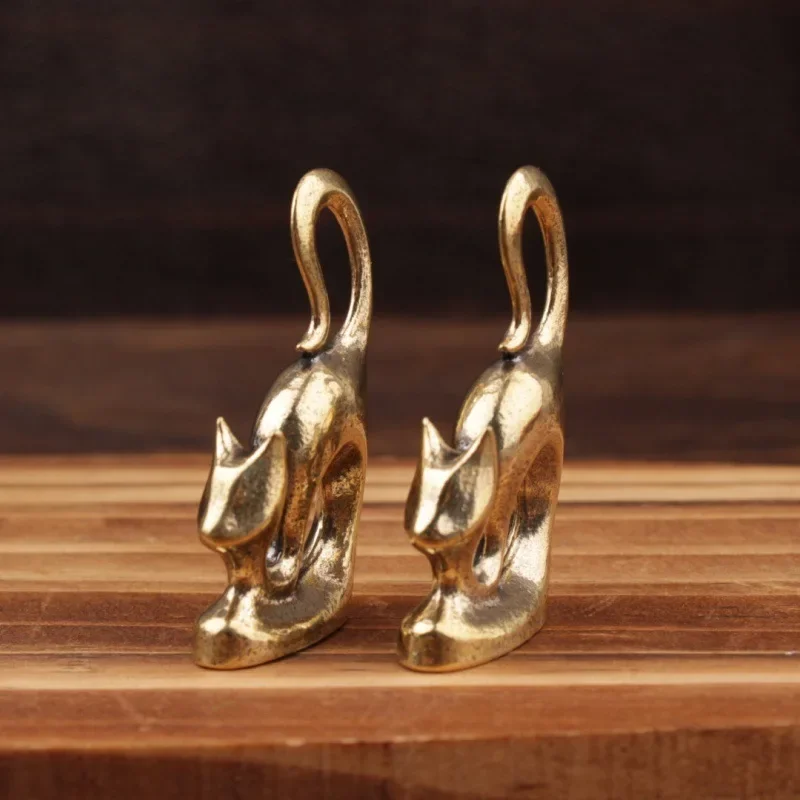 1/2Pcs small pendant cross-border hot-selling pendant cat brass small copper ornament creative handicraft