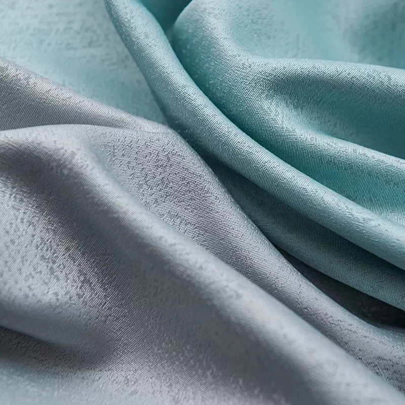 

New Jacquard Gloss Light Blocking Soundproofing Sunshade Curtains For Living Room Bedroom Customization Hotel Home Decoration