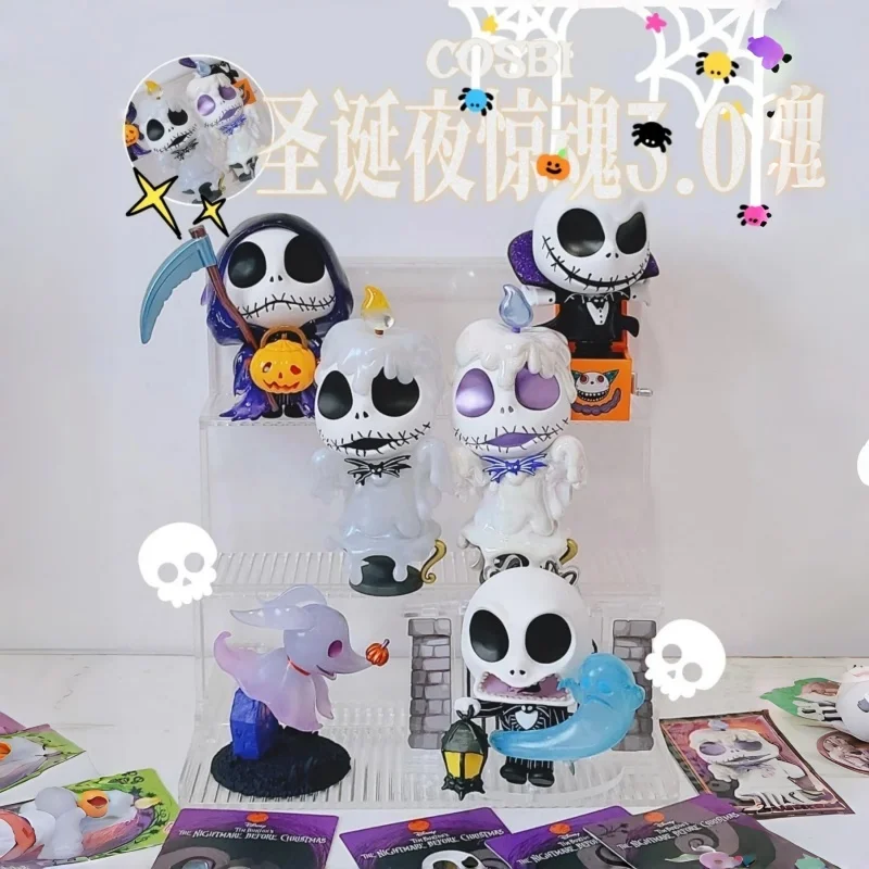 

New Cosbi Hot Toys The Nightmare Before Christmas V3 Series Collectible Jack Skellington Figures Halloween Gift Surprise Toys