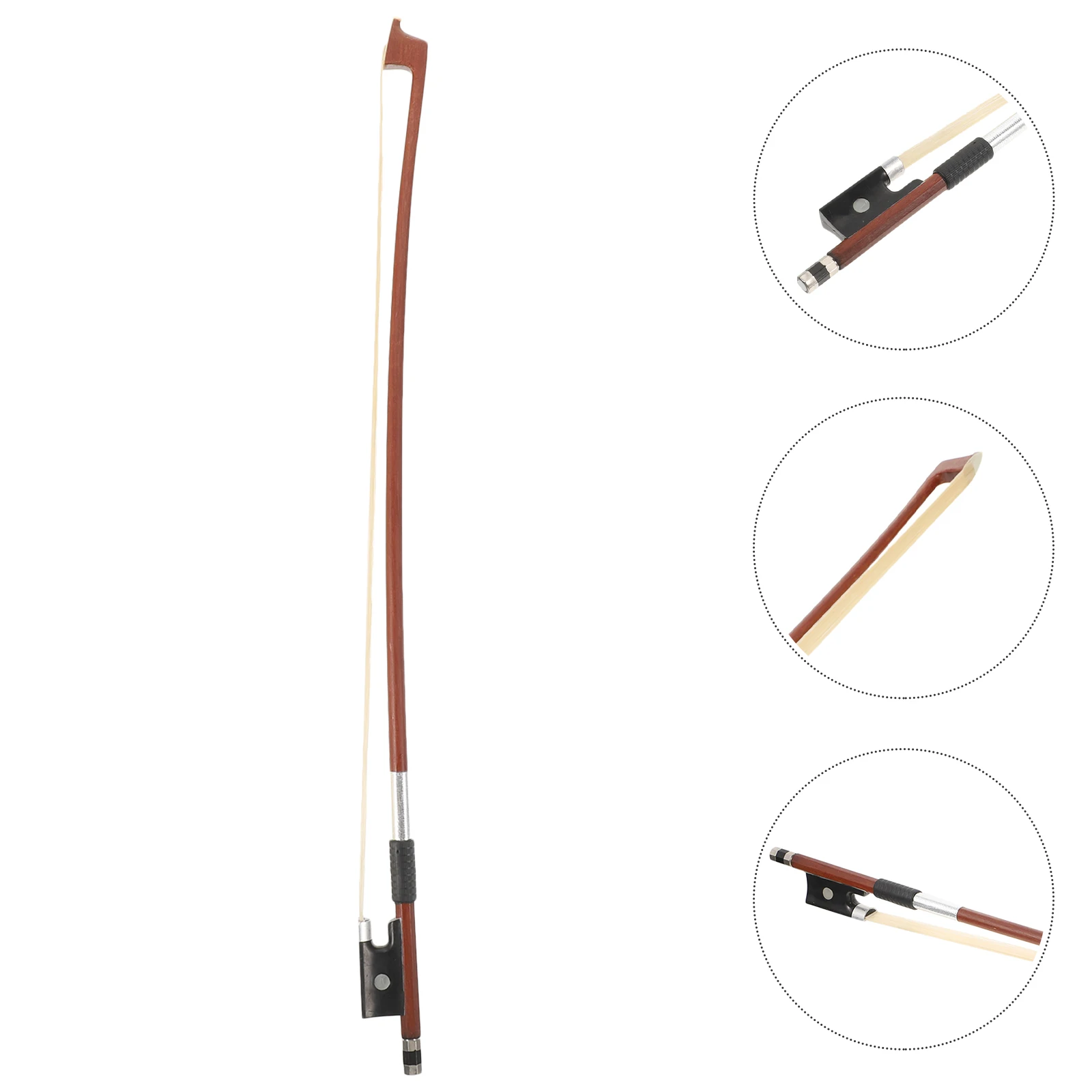 

Pcs 1 Professional Violin Bow Wood Instrument Accessory With Horsetail Hair For Players String Ensemble Parts Gift
