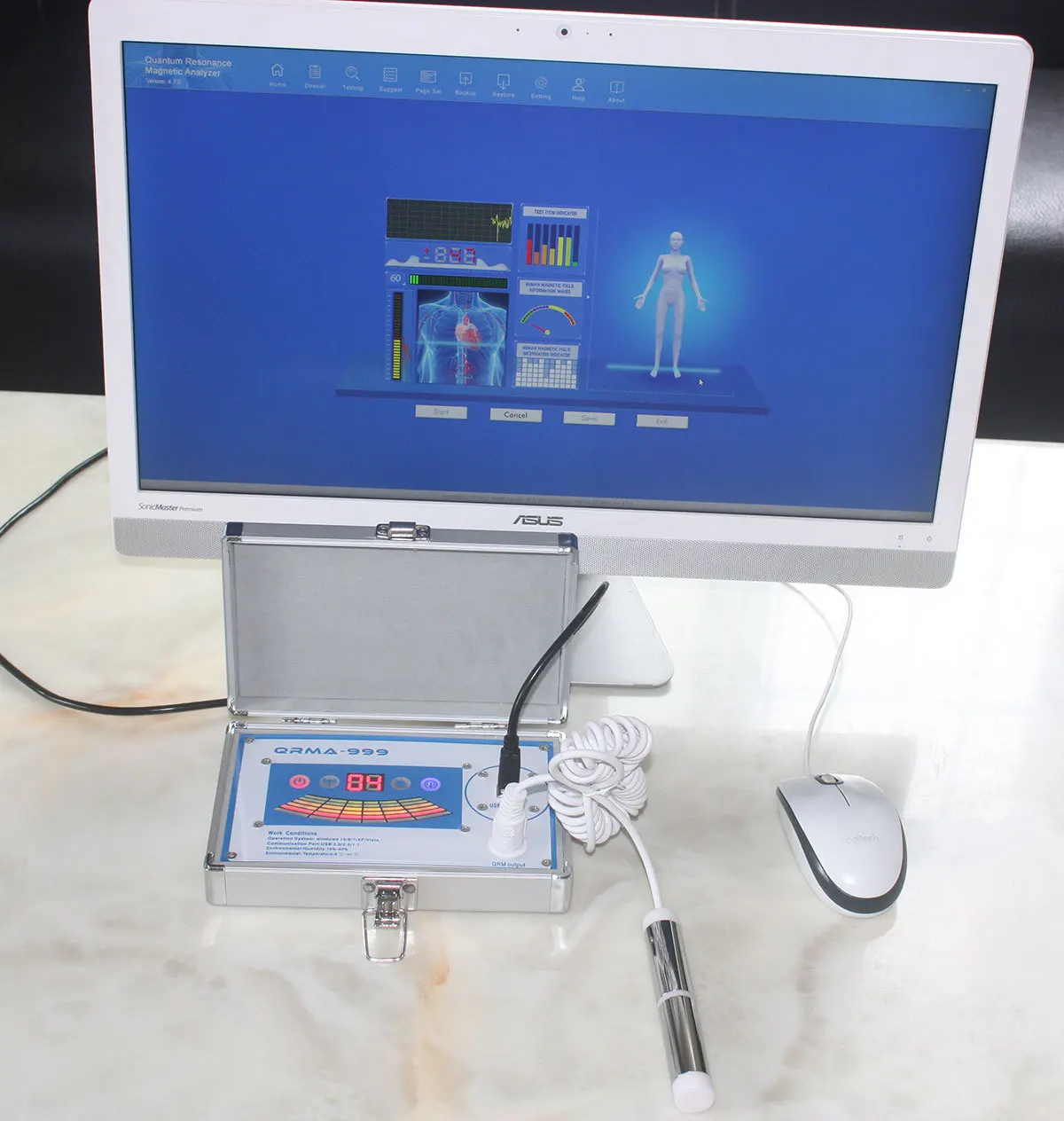 Quantum Health Analyzer New QRMA-999 Magnetic Resonance Analyzer Full Body Analyzer Checking Set With 54 Reports Health Care