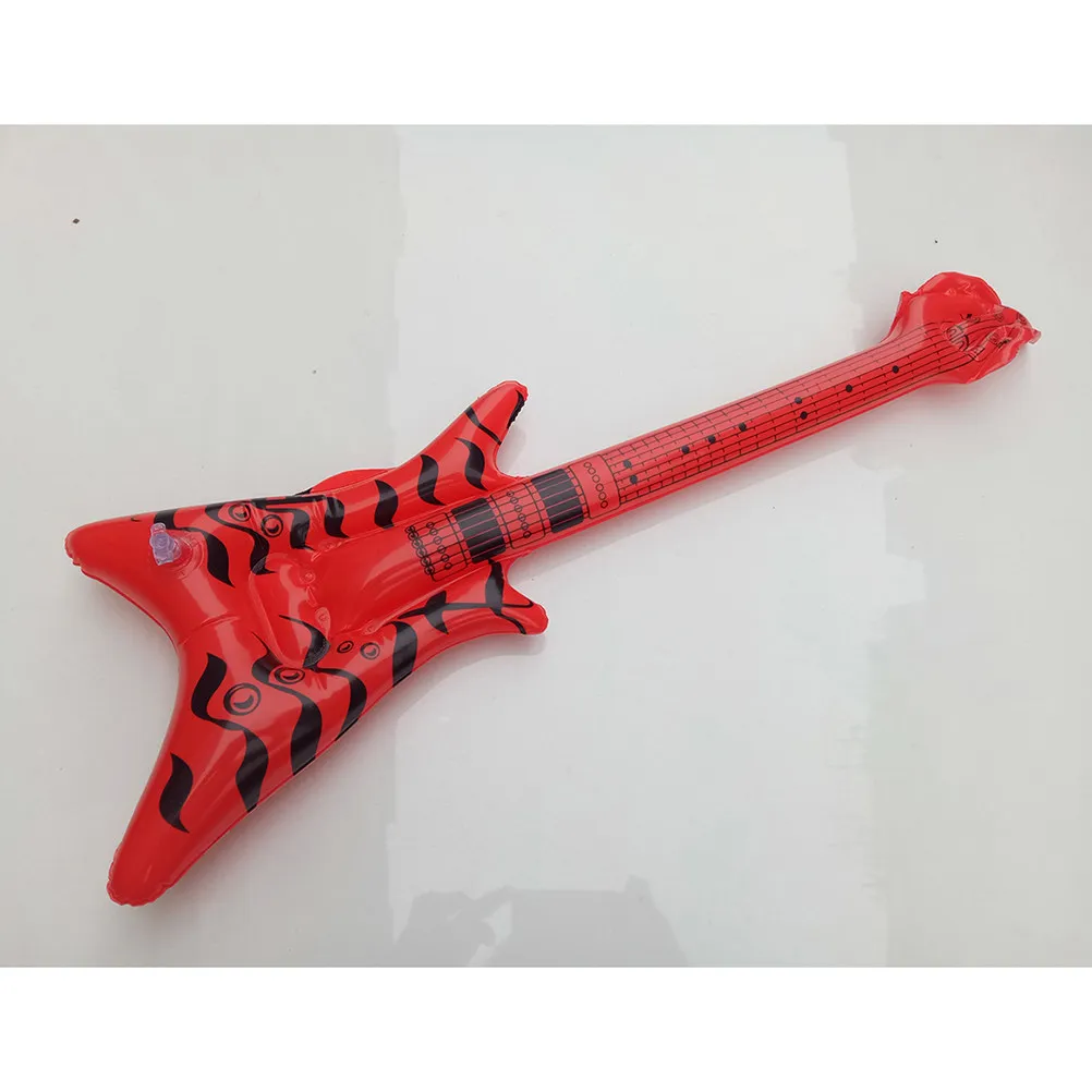 12 Stück aufblasbare E-Gitarren in leuchtenden Farben für Pool, Strand, Geburtstagsfeiern, schwimmende Partygeschenke, für Kinder, drinnen und draußen