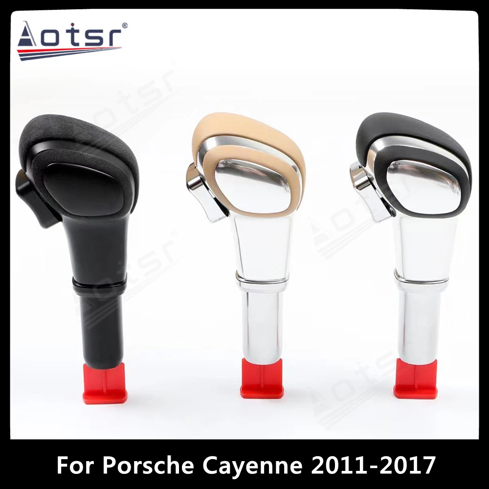 

For Porsche Cayenne 2011-2017 Car Aircraft Gear Handle Car Accessories Automatic Gearbox Gear Shift Knob Lever Joystick Cover