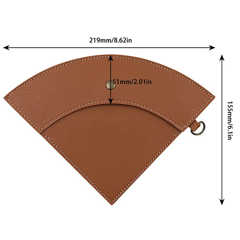 PU Leather Cone Coffee Filter Paper Storage Bag for Coffee Dripper Waterproof Holder Reusable Pouch Outdoor Camping Supplies