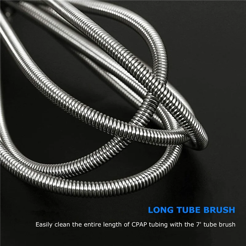 ABRS-2X Brush Diameter 15Mm 19Mm - CPAP Tube Cleaning Brush- Suitable For Most CPAP Hose Type (Blue)