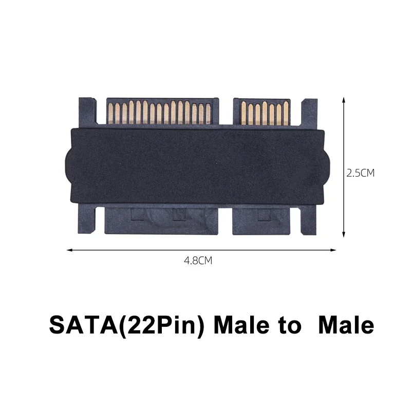 SFF-8482 SAS zu SATA 3.0 Adapter 22Pin SATA zu SATA Stecker Konverter Gerade 180 Grad Vertikal 90 Grad Riser für HDD SSD