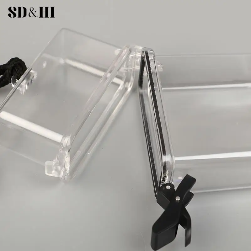 Boîte de Rangement Scellée Portable, Petite Carte, Clé d'Argent, Étanche, Précieux, Transparent, Renforcement, Classification, École, Tendance