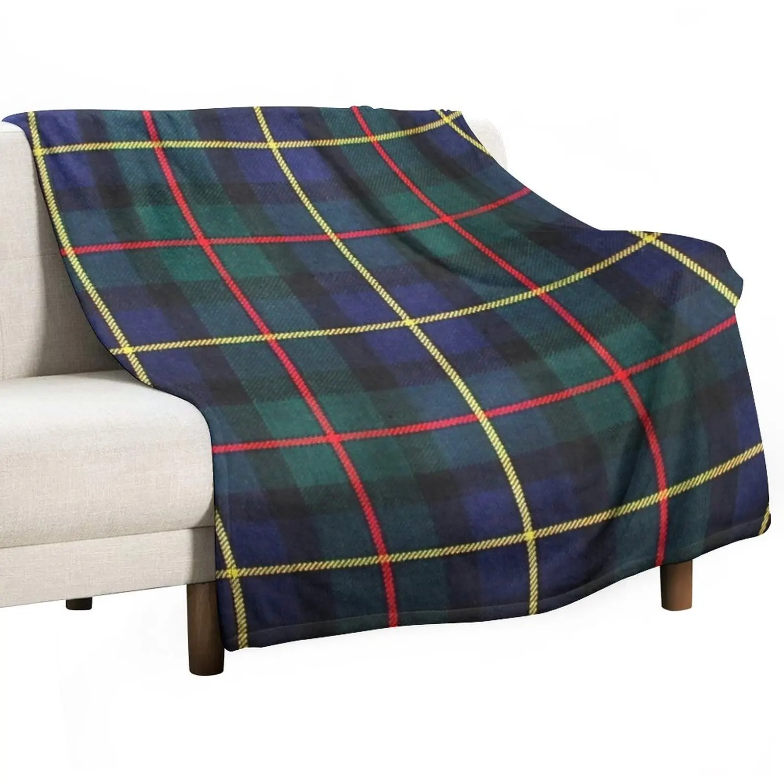 

MacLeod Hunting Tartan Throw Blanket Travel Decoratives Bed Fashionable Blankets