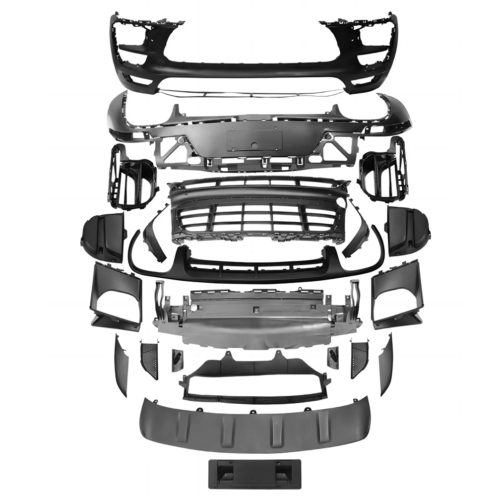 

Full Body Kit For Porsche Macan 95B.1 14-17 Upgrade to GTS Style Front Bumper Rear Lip Diffuser