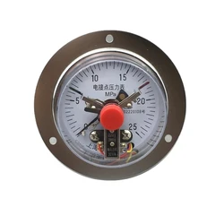 YXC-100 Electromagnetic Auxiliary Axial Side Electric Contact Pressure Gauge Vacuum Gauge 0-1.66mpa Barometer