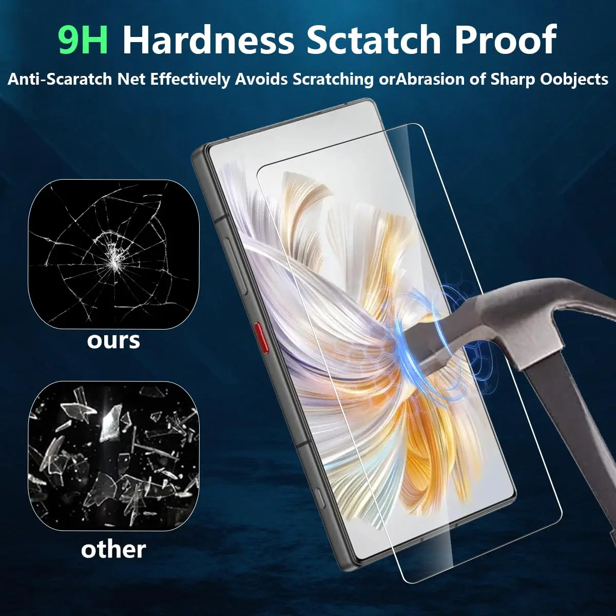 

Screen Protector for ZTE nubia Z70 Z70S Ultra Tempered Glass Crystal HD 9H Transparent Clear Anti Scratch Case Friendly