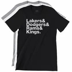 Lakers & Dodgers & Rams & Kings T-Shirt - Los Angeles Sports Teams Tee - WRDMRK