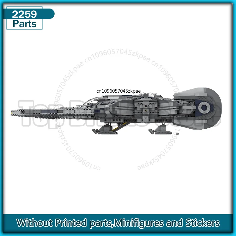 كروزر الفضاء فيلم YT-985 MOC بنة الطائرات نقل التكنولوجيا الطوب نموذج لتقوم بها بنفسك الجمعية عرض جمع اللعب #5