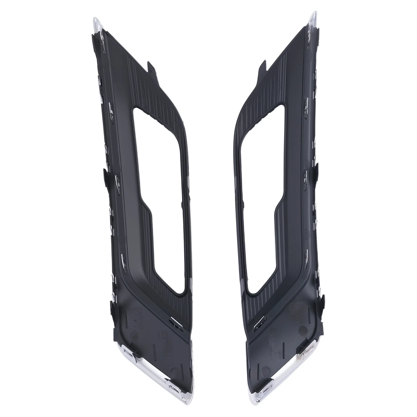 

Pair Fronnt Bumper Fog Light Grille Cover for Ford Fusion 2.7L V6 2017-2019