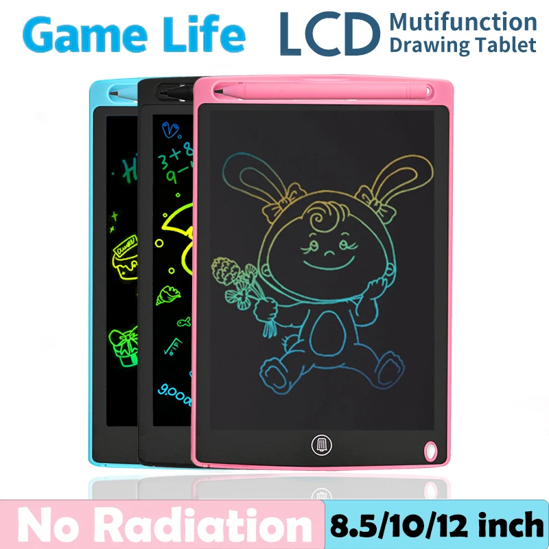 Toys For Children Educational 8.5/10/12 inch Colorful Painting Electronic Drawing Board Writing Tablet Electronic Pad Gift