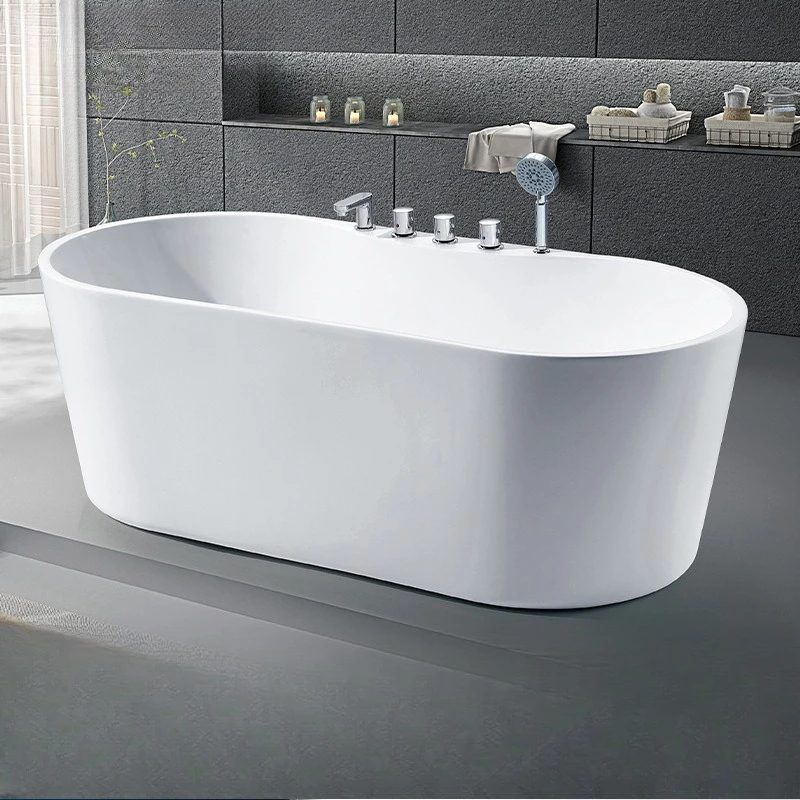 

Premium integrated bathtub hotel apartment wholesale bathtub acrylic adult bathtub constant temperature deep soaking