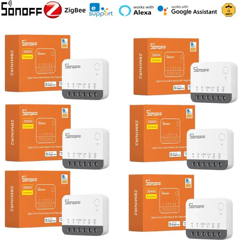 SONOFF ZBMINI R2 Extreme Zigbee Smart Intelligent Switch Neutral Wire Required Two-way Control Ewelink Alexa Google Home 2MQTT