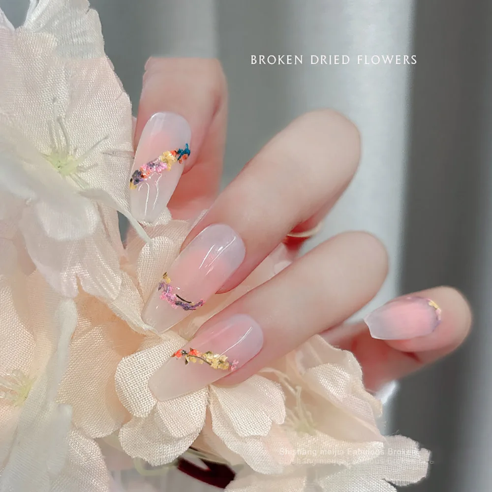 -Floret Confetti- Romantic Summer Pieces Dry Flower Crusher Nail Accessories Tiny Flower Petals Chip Nail Tips Fit Ornaments 404