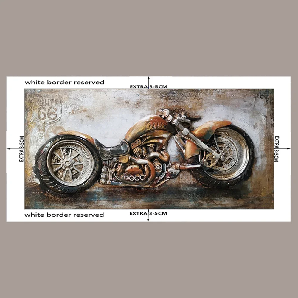 Motorcycle Vintage Canvas Wall Art Posters Picture Home Decor Racing Interior Paintings Personalized Gift Living Room Decoration