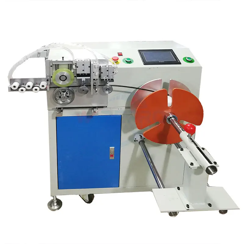 Automatic metering length cutting small tube coiling spooling tube spool measuring re winder machine