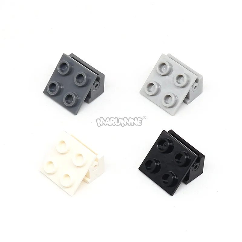 Marumine 20PCS MOCบานพับแผ่นใช้งานร่วมกับHigh-Techเปลี่ยนรุ่นการสร้างแบบจําลองบล็อกอาคาร 2429/73983 44301 60478 48336 6134