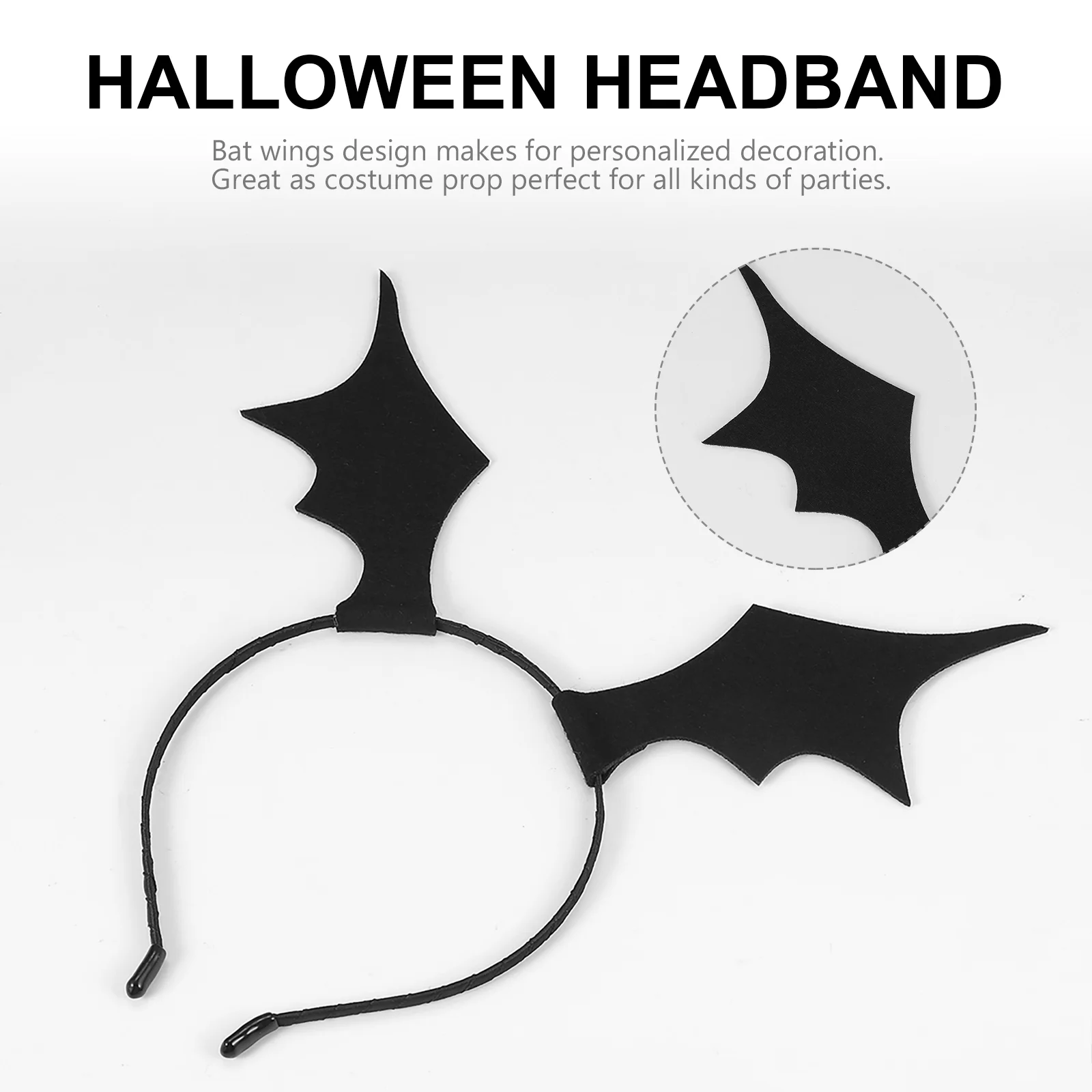 China Hairpin Bat Wings Headband Halloween Decor Party Supplies Headdress Miss Ears