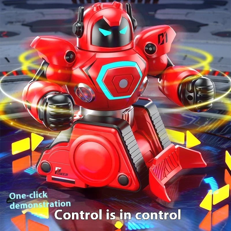 Parent Child Interactive Fighting Robot Double Fighting Boxing Remote Control Boys Toys Football Match Diy Toy Gift