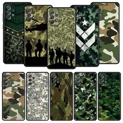 Camouflage Camo Military Army Case for Samsung A51 A71 A21S A12 A11 A15 A25 A31 A41 A23 A33 A53 A73 A05S A13 5G A35 A55 Cover