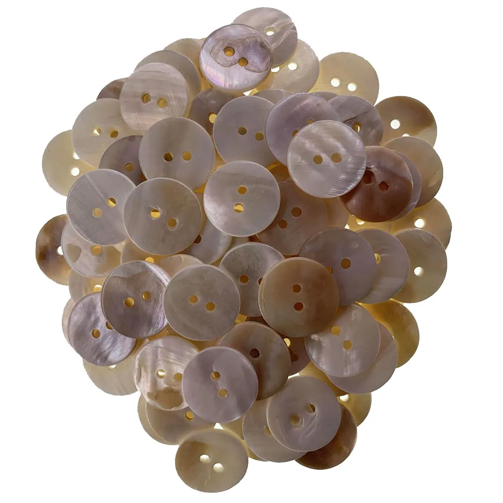 50Pcs Natural Mother of Pearl Round Buttons For Sewing Women\'s Clothing Shell Button Garment Accessories 1.0 1.5 2.0cm