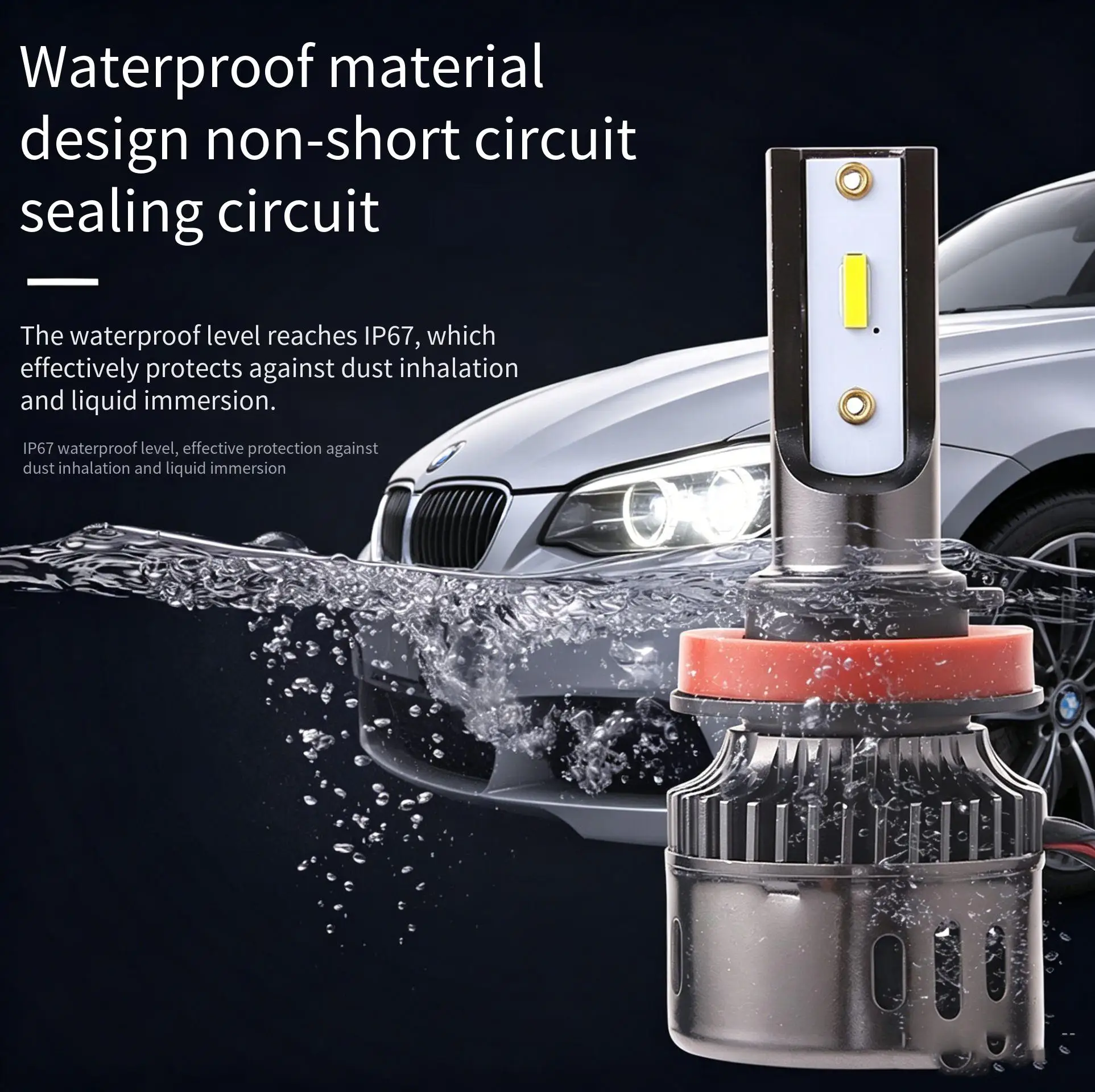

Fog Lamp Retrofit 12V 35W Green Lemon LED Headlight Bulbs Fit H1 H3 H7 H8 H9 H11 HB3 HB4 9005 9006 880 881