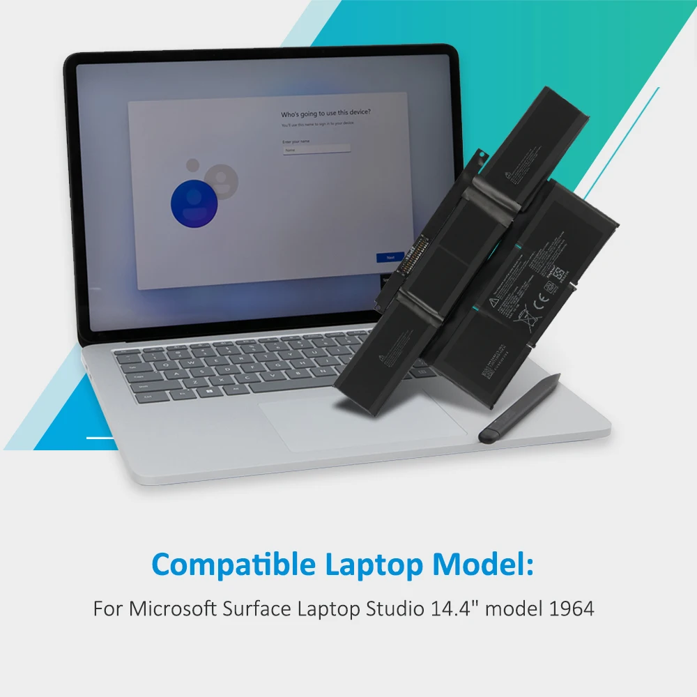 Imagem -05 - Kingsener-bateria do Portátil para o Microsoft Surface Laptop Studio 14.4 in 1964 11.38v 4948mah G3hta071h