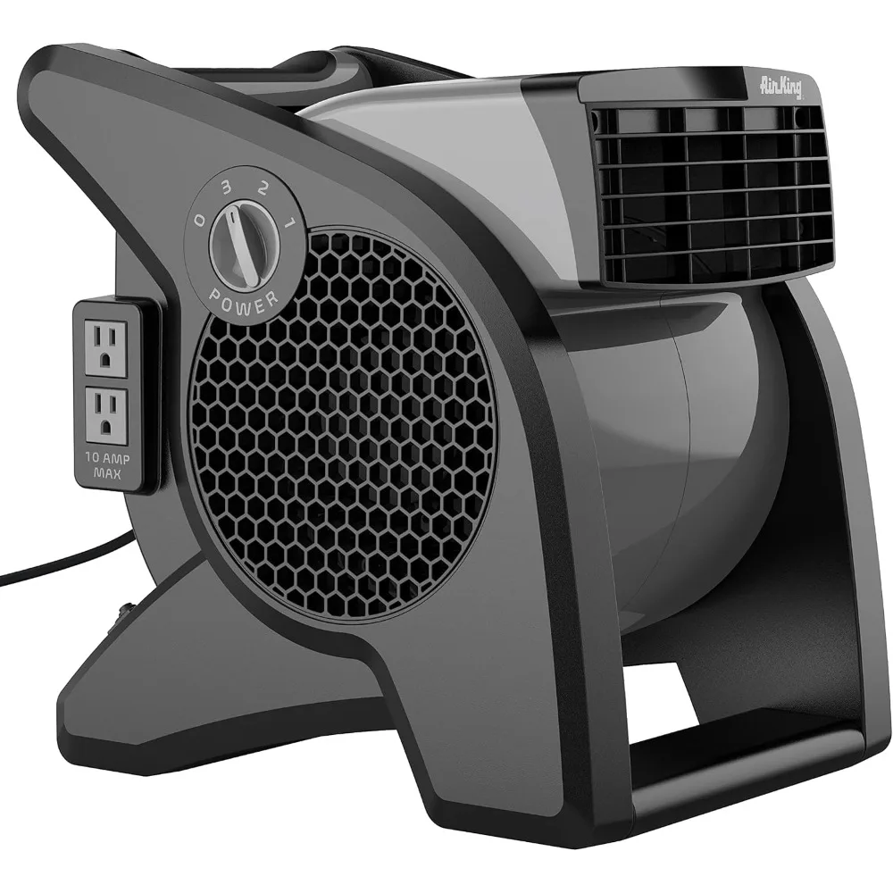 9555 3단 속도 상업용 회전 송풍기, 1/13마력, 회색 마감