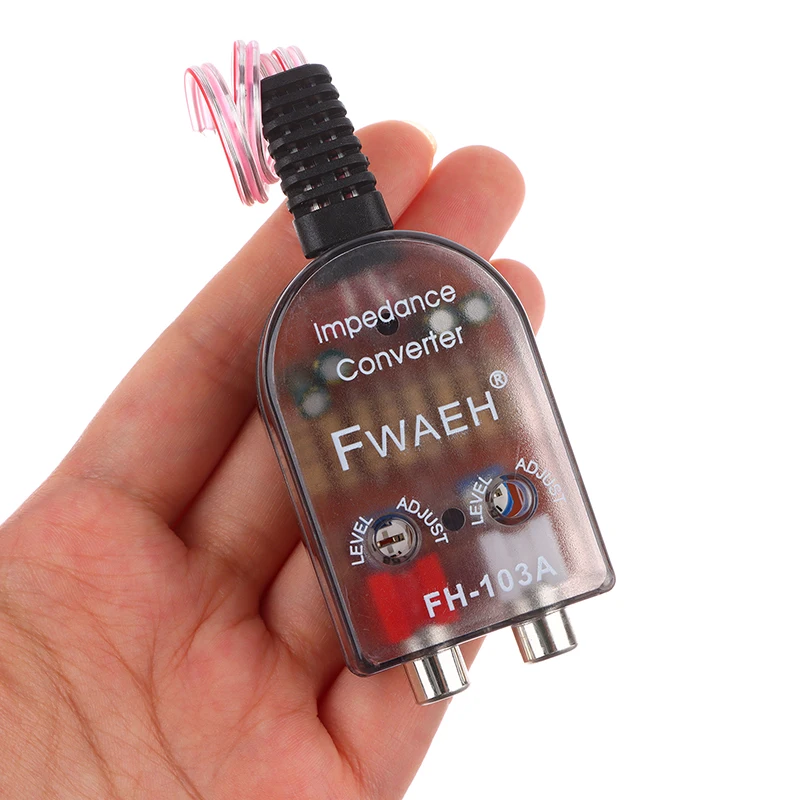 【MO】High Level Speaker Signal To Low Level RCA Adapter Car Audio High To Low Subwoofer Converter