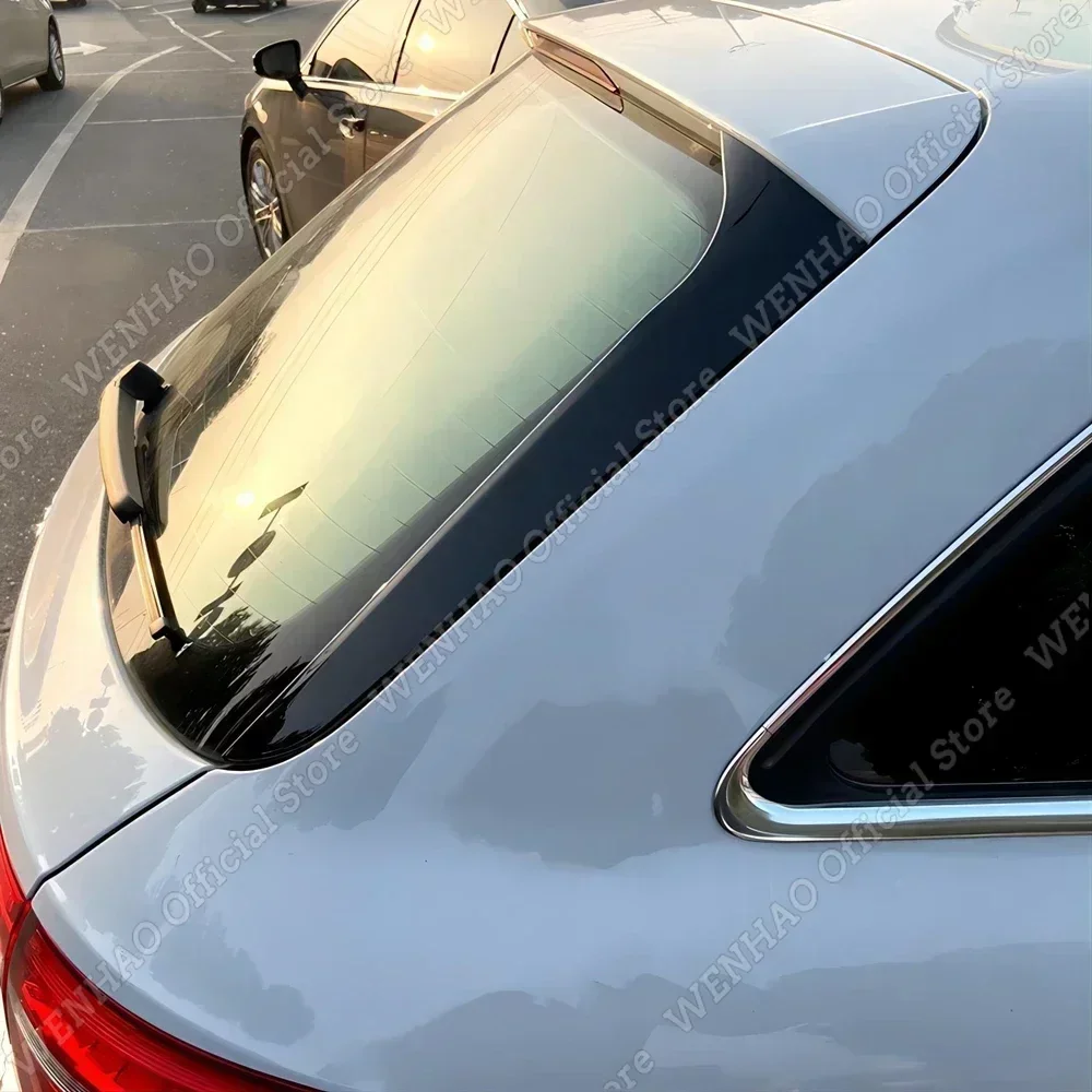 Car Rear Window Side Spoiler Wing For Audi A4 B8 Allroad Avant 2009-2016 ABS Gloss Black Canards Splitter Trim Sticker Spoiler