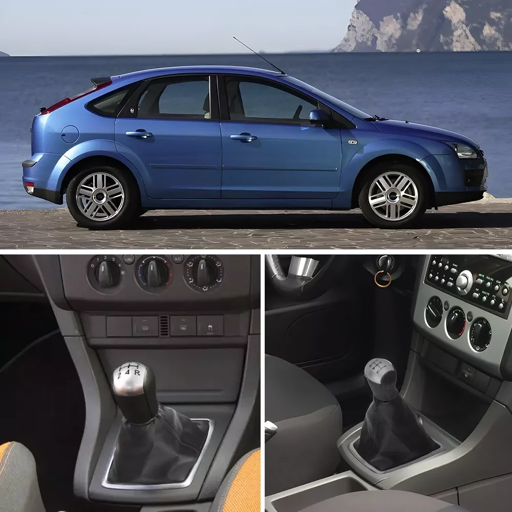 

Car Accessories 5 Speed Gear Stick Shift Knob Lever Gaiter Boot Cover For Ford Focus MK2 2005-08 Replaceable Gear Shift Knob