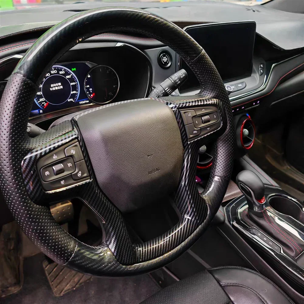

Чехол на руль автомобиля из углеродного волокна «сделай сам», аксессуары для салона автомобиля для Chevrolet Blazer Silverado 3500HD Suburban Tahoe