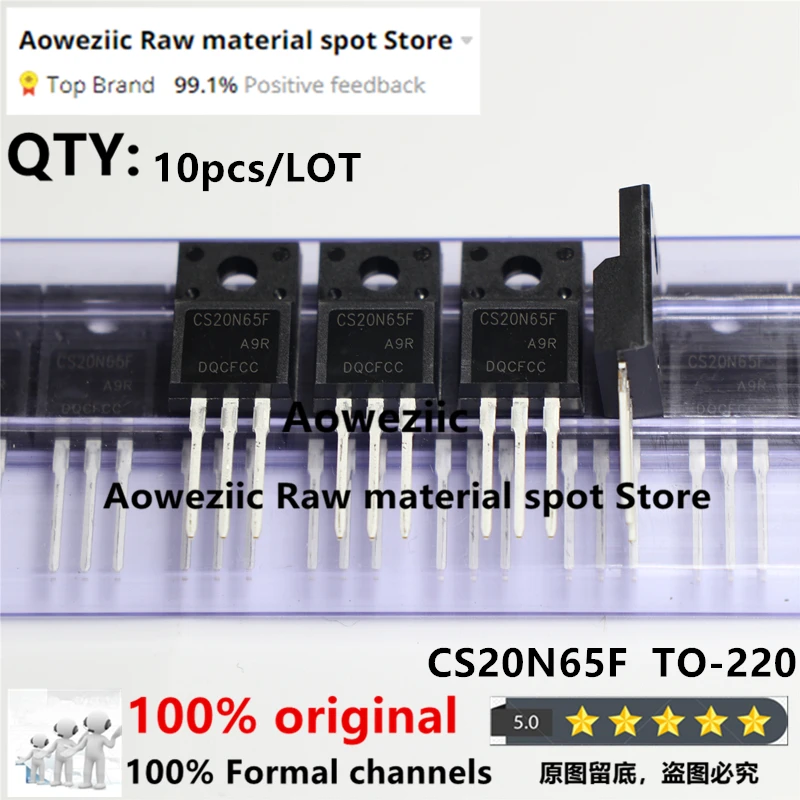 Aoweziic  2021+ 100% New Original CS20N65FA9H CS20N65F 20N65 CS20N60FA9H CS20N60F 20N60 TO-220F MOS FET 20A 650V 600V