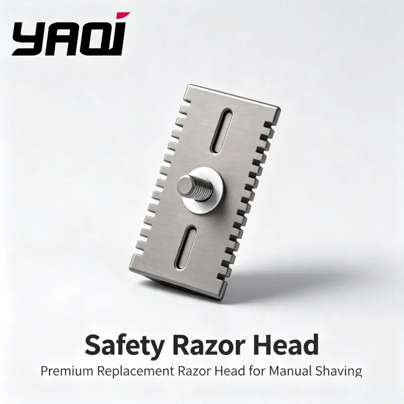 YAQI Open Comb Safety Razor Head Stainless Steel Double Edge Razor Head Replacement Accessory for Men Classic Wet Shaving