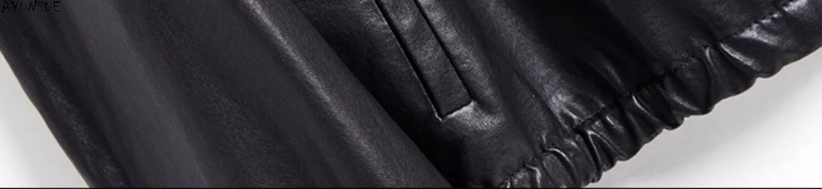 AYUNSUE Genuine Leather Jacket Women Real Sheepskin Womens Coat Spring Autumn Clothes 2025 Vegetable Tanning Jaqueta De Couro