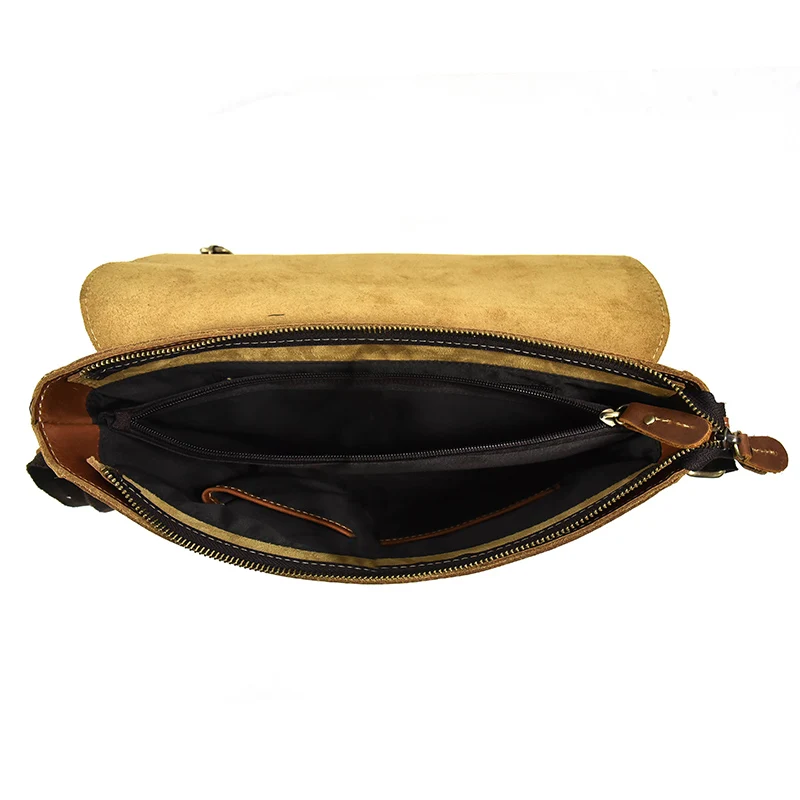 Imagem -04 - Bolsa de Ombro de Designer Masculino Bolsa de Mensageiro de Couro Genuíno Bolsas para Homens Vintage Bolsa de Estilingue Casual Feminina Crossbody Bolsas