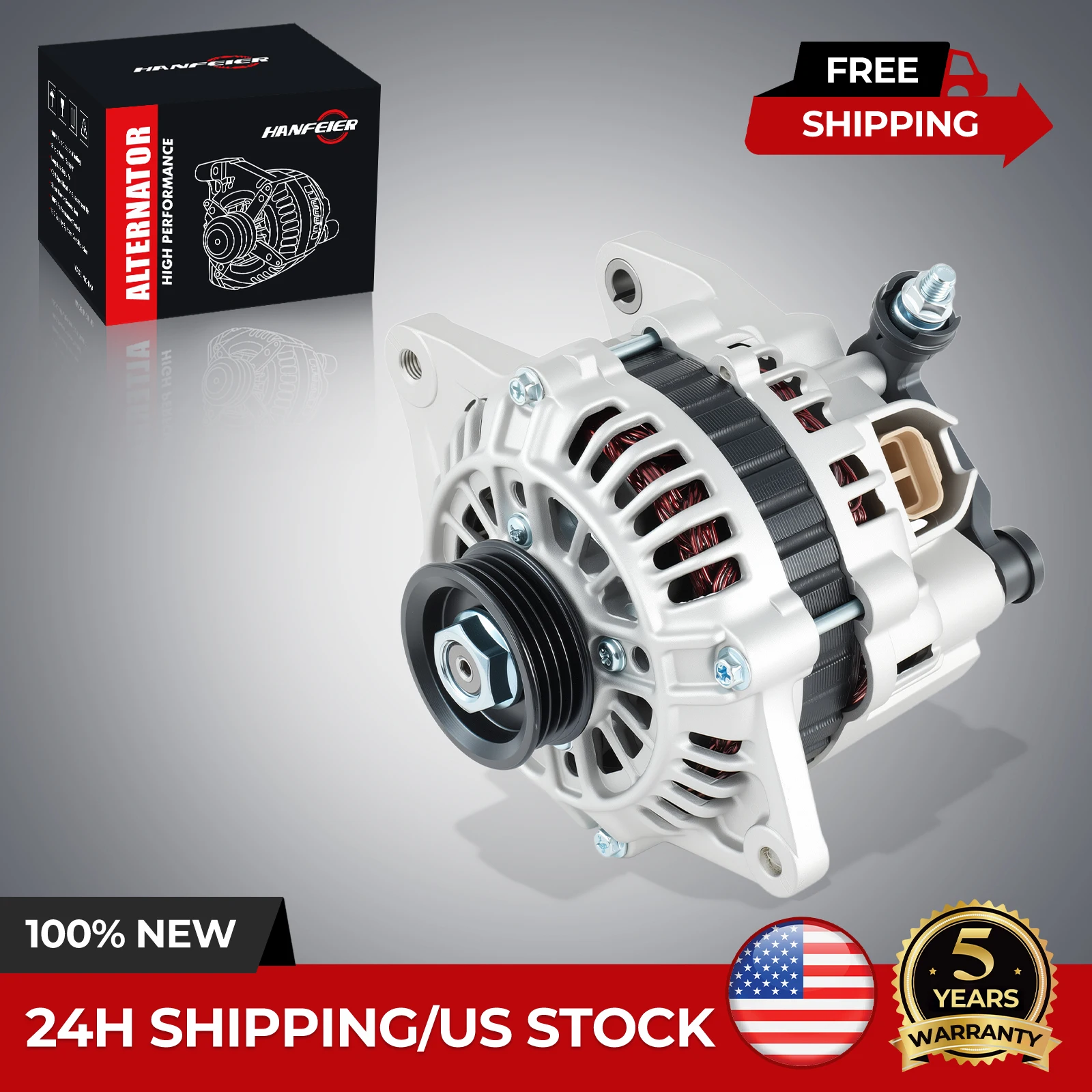 

Alternator For 1999-2003 Mazda Protege 1.8L 1.6L 2.0L FP34-18-300A AMT0107 13719