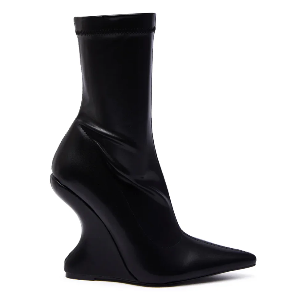 

Strange Style Pointed Toe Ankle Boots Sexy Pointed Toe Matte Leather Zipper New Arrival Autumm/Winter Modern Boots